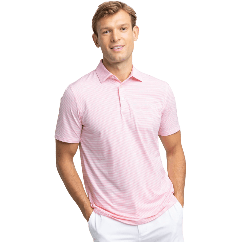 Southern Tide Men's Brrr eeze Meadowbrook Stripe Polo - Polos - SwagWear