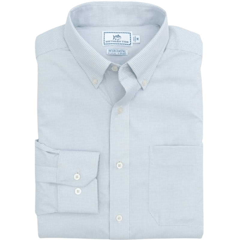 Southern Tide Men's Gameday Gingham Sport Shirt - Button Down Shirts - SwagWear