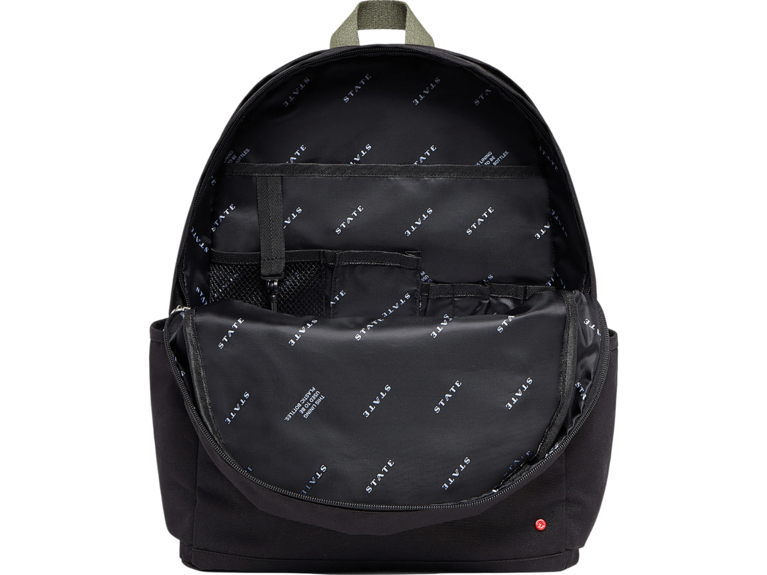 STATE Bags Kane Large Double Pocket Polycanvas Backpack