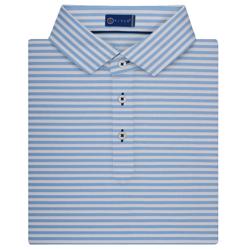 STITCH® Club Stripe Polo Shirt - Men's - Polos - SwagWear