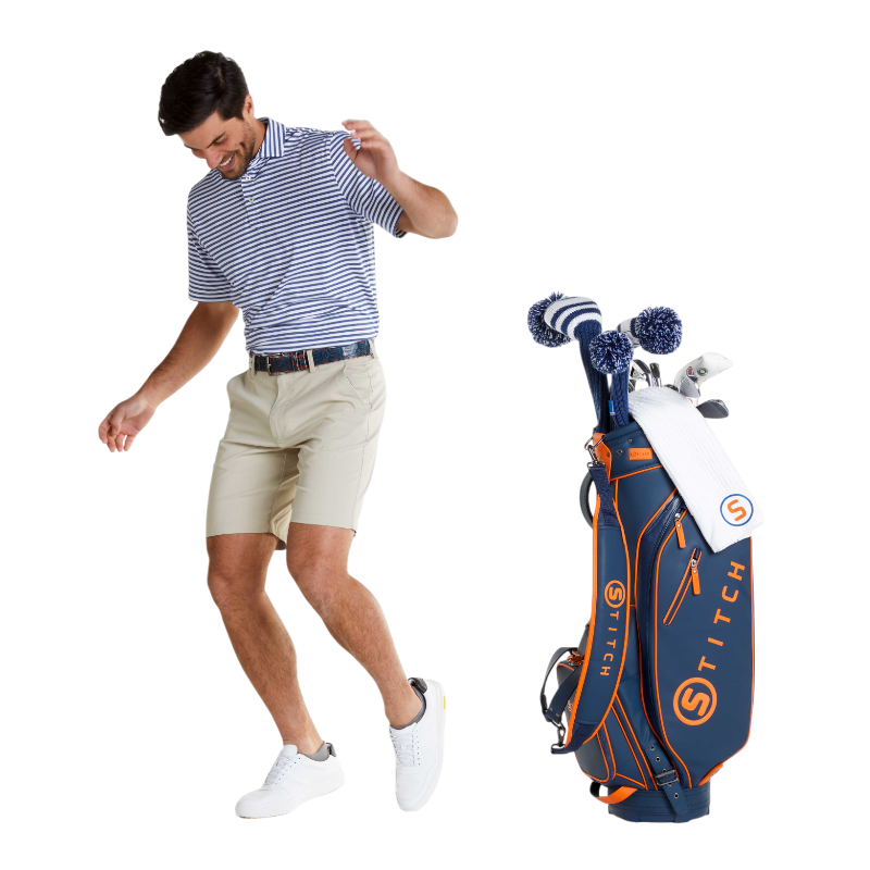 STITCH® Club Stripe Polo Shirt - Men's - Polos - SwagWear