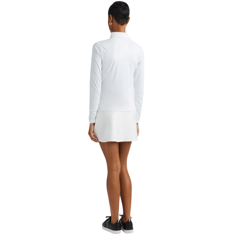 G/FORE Women's Silky Tech Nylon Ruched Full-Zip Layer