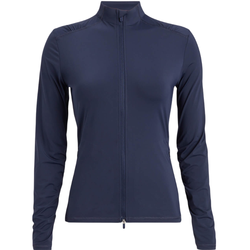 G/FORE Women's Silky Tech Nylon Ruched Full-Zip Layer