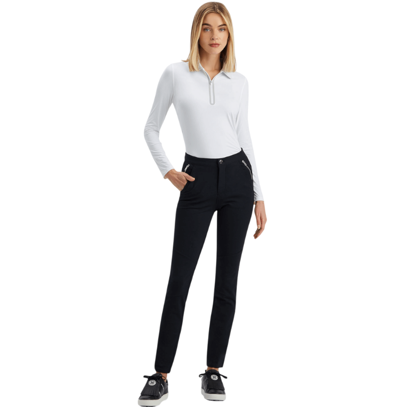 G/FORE Women's Silky Tech Nylon Quarter-Zip Polo