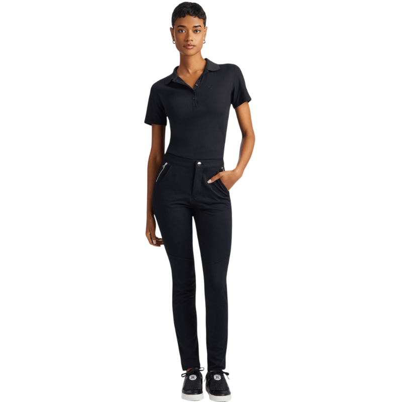 G/FORE Women's Ribbed Tech Nylon Polo
