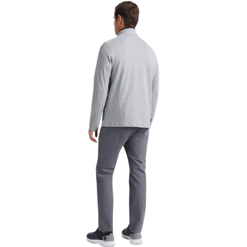 G/FORE Men's Brushed Back Tech Melange Quarter-Zip Pullover