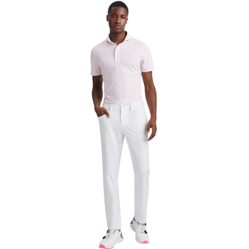 G/FORE Men's Feeder Stripe Tech Pique Polo