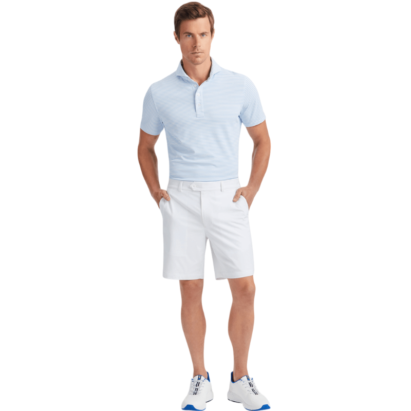 G/FORE Men's Feeder Stripe Tech Pique Polo