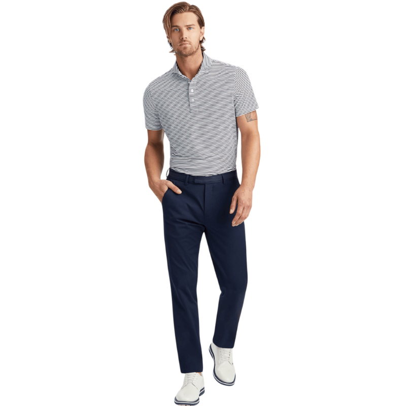 G/FORE Men's Feeder Stripe Tech Pique Polo