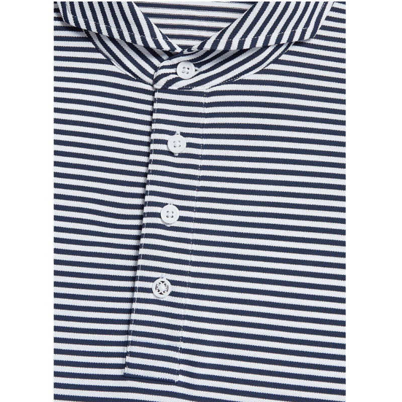G/FORE Men's Feeder Stripe Tech Pique Polo