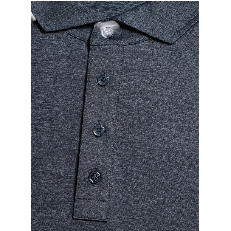 G/FORE Men's Rib Gusset Melange Ice Nylon Sun Shirt