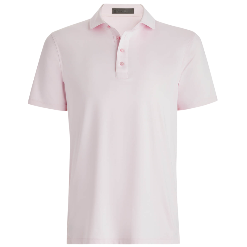 G/FORE Men's Rib Gusset Melange Ice Nylon Polo