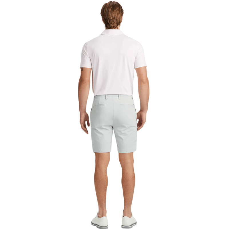 G/FORE Men's Rib Gusset Melange Ice Nylon Polo