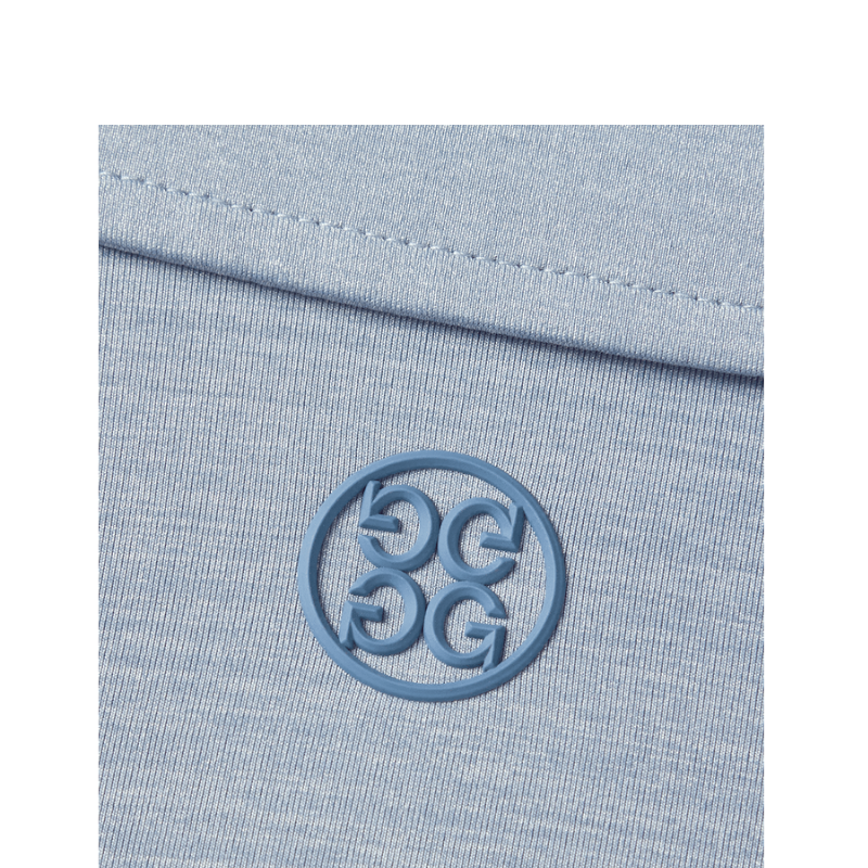 G/FORE Men's Rib Gusset Melange Ice Nylon Polo