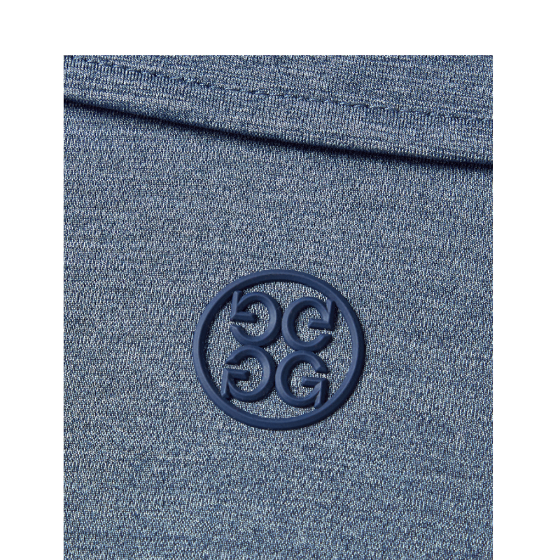 G/FORE Men's Rib Gusset Melange Ice Nylon Polo