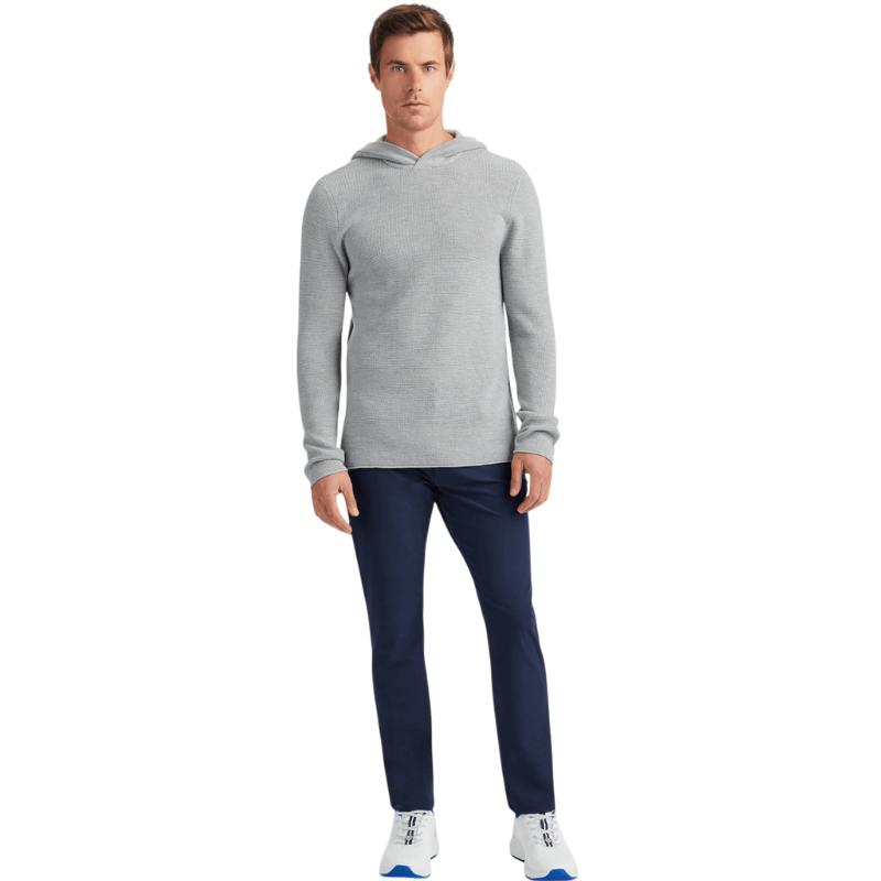 G/FORE Men's Waffle Stitch Merino Wool Hooded Sweater