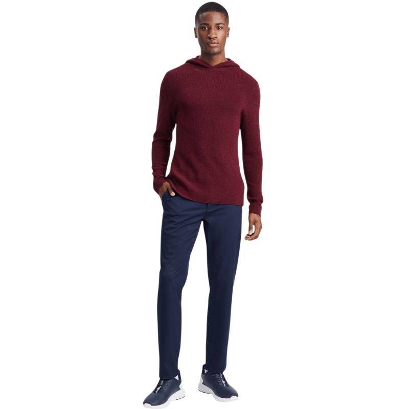 G/FORE Men's Waffle Stitch Merino Wool Hooded Sweater