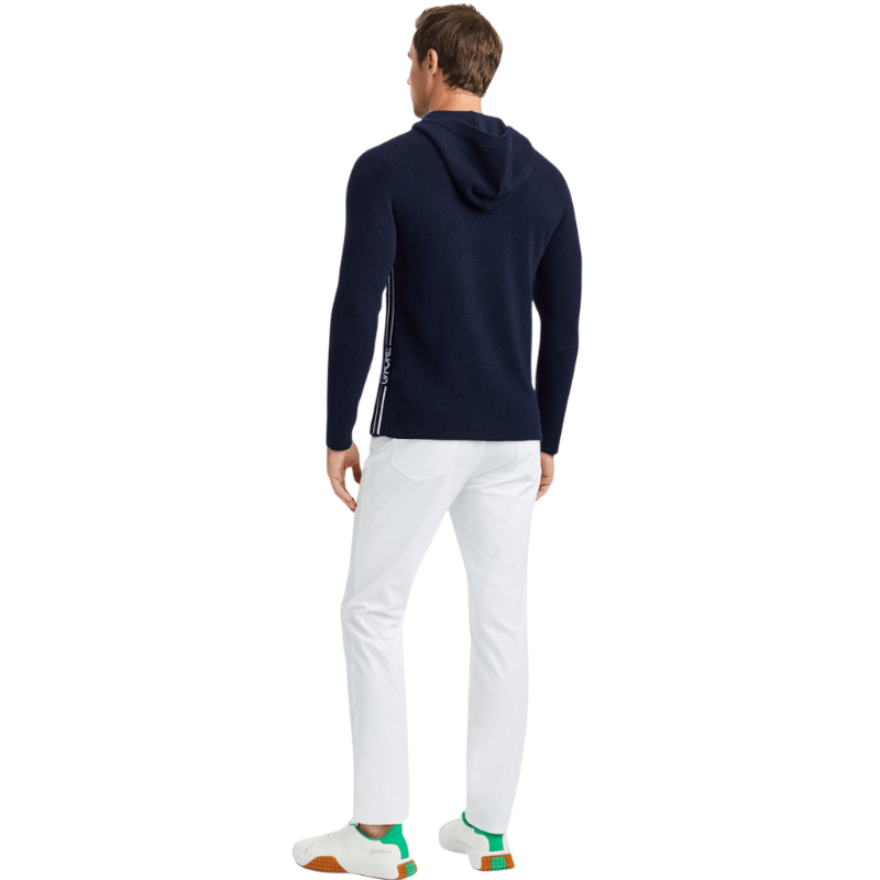 G/FORE Men's Waffle Stitch Merino Wool Hooded Sweater