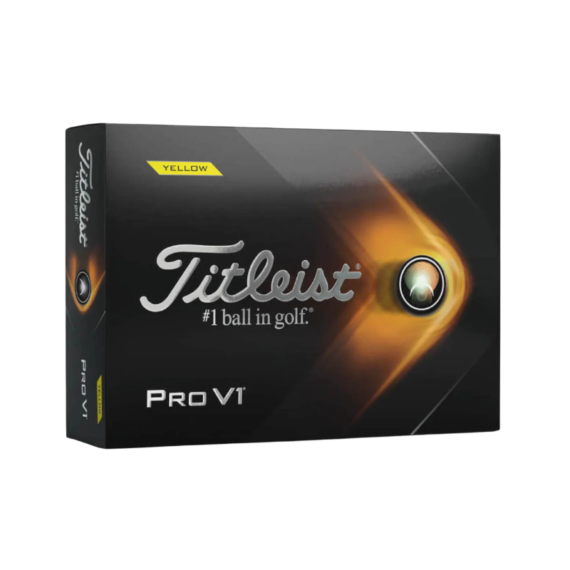 Titleist Pro V1 Golf Balls-Yellow