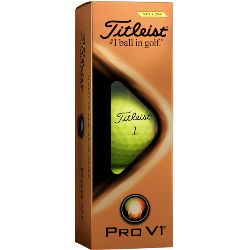 Titleist Pro V1 Golf Balls-Yellow