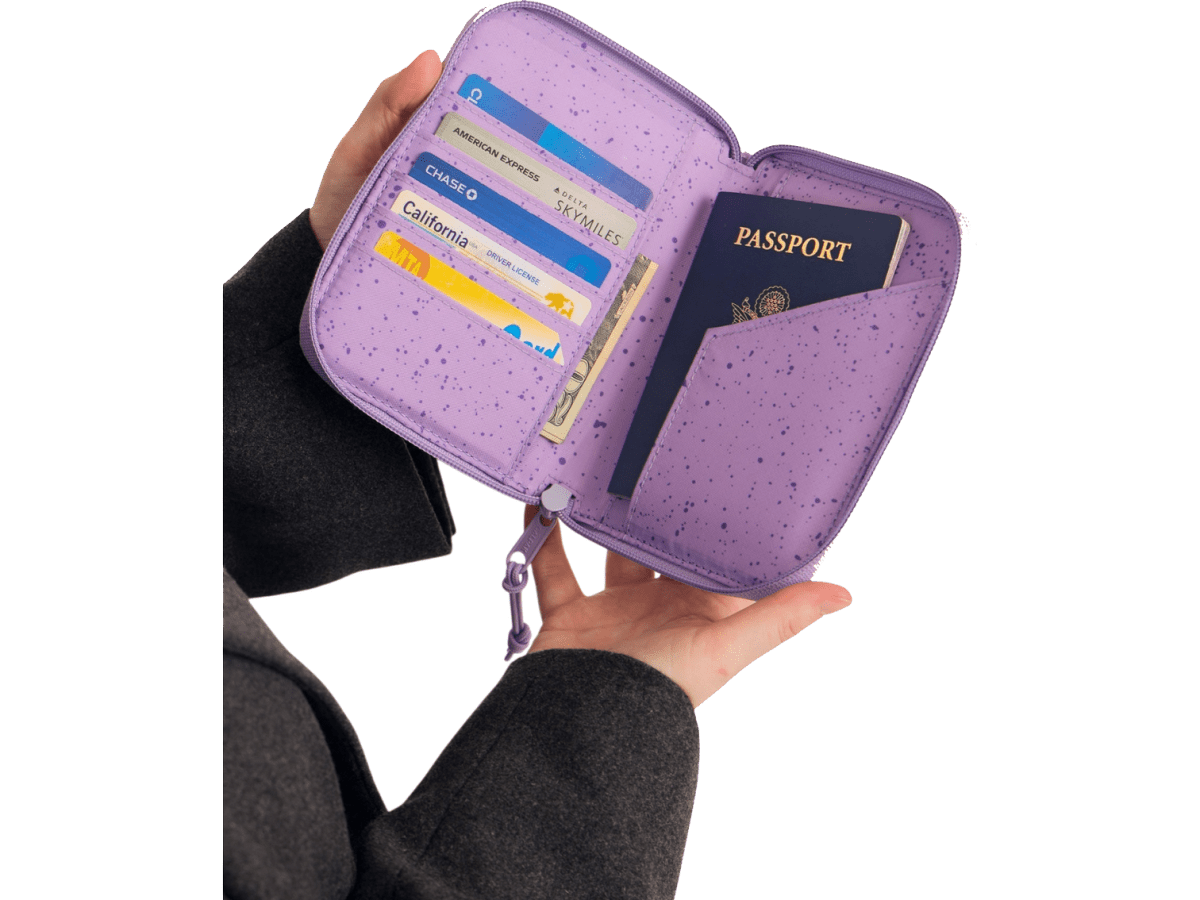 Terra Zippered Passport Wallet - Passport Wallets - SwagWear