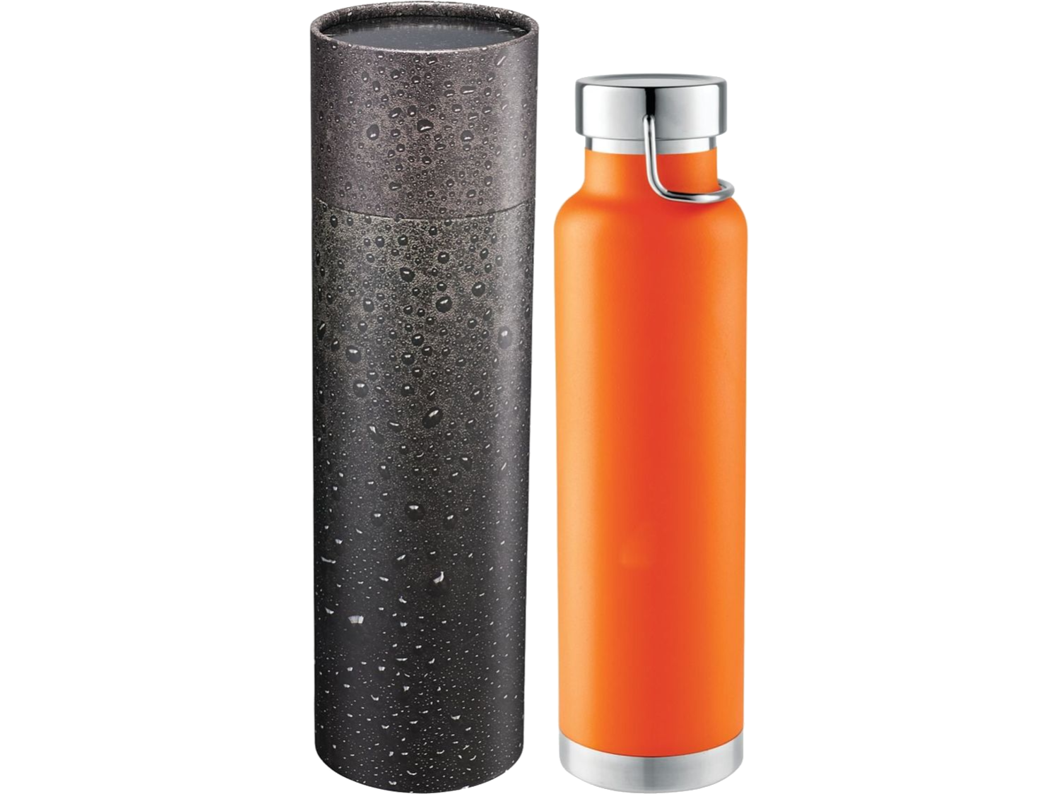 Thor Copper Vac Bottle 22oz With Cylindrical Box - Orange / 16oz - Water Bottles