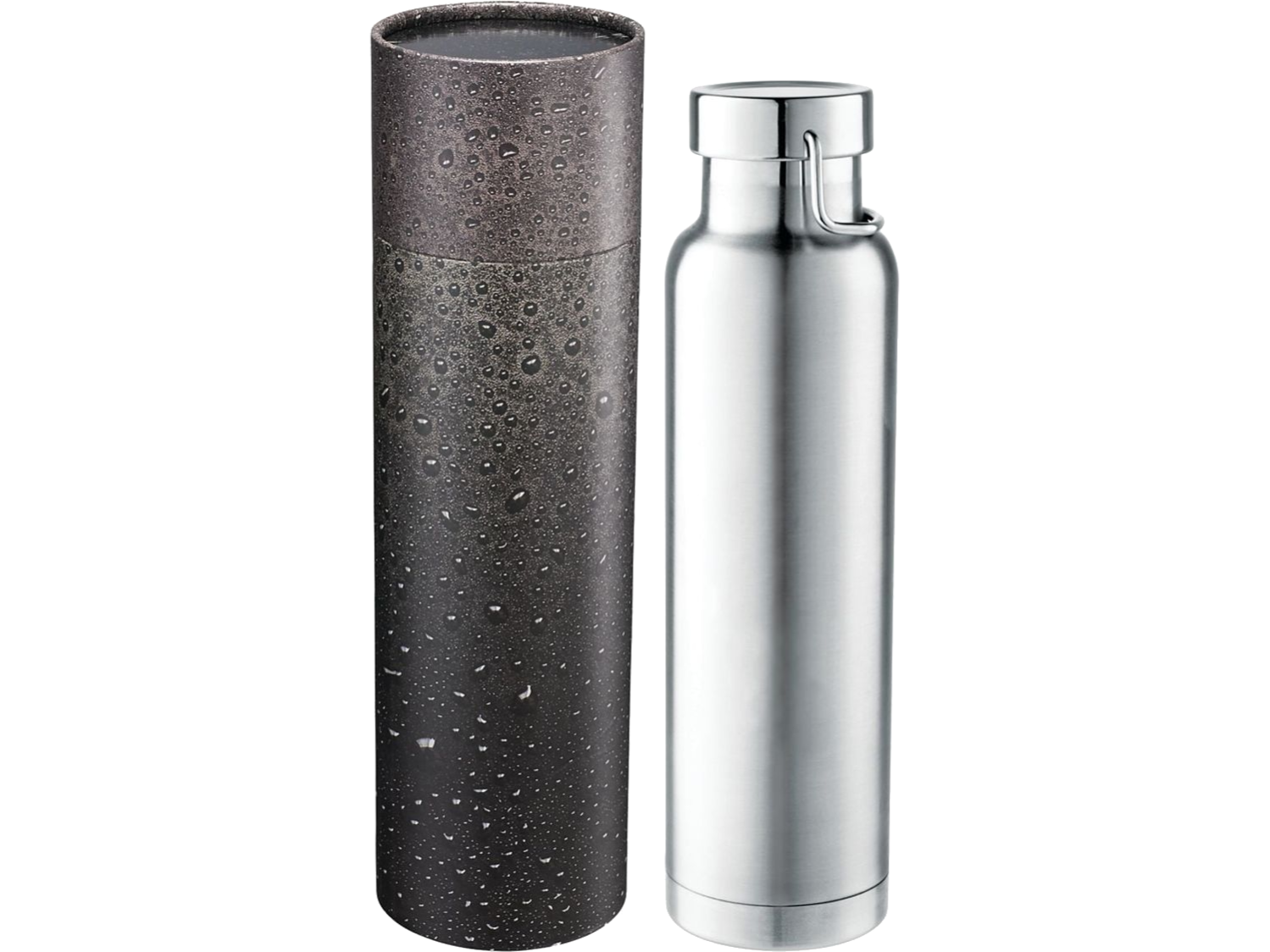 Thor Copper Vac Bottle 22oz With Cylindrical Box - Silver / 16oz - Water Bottles
