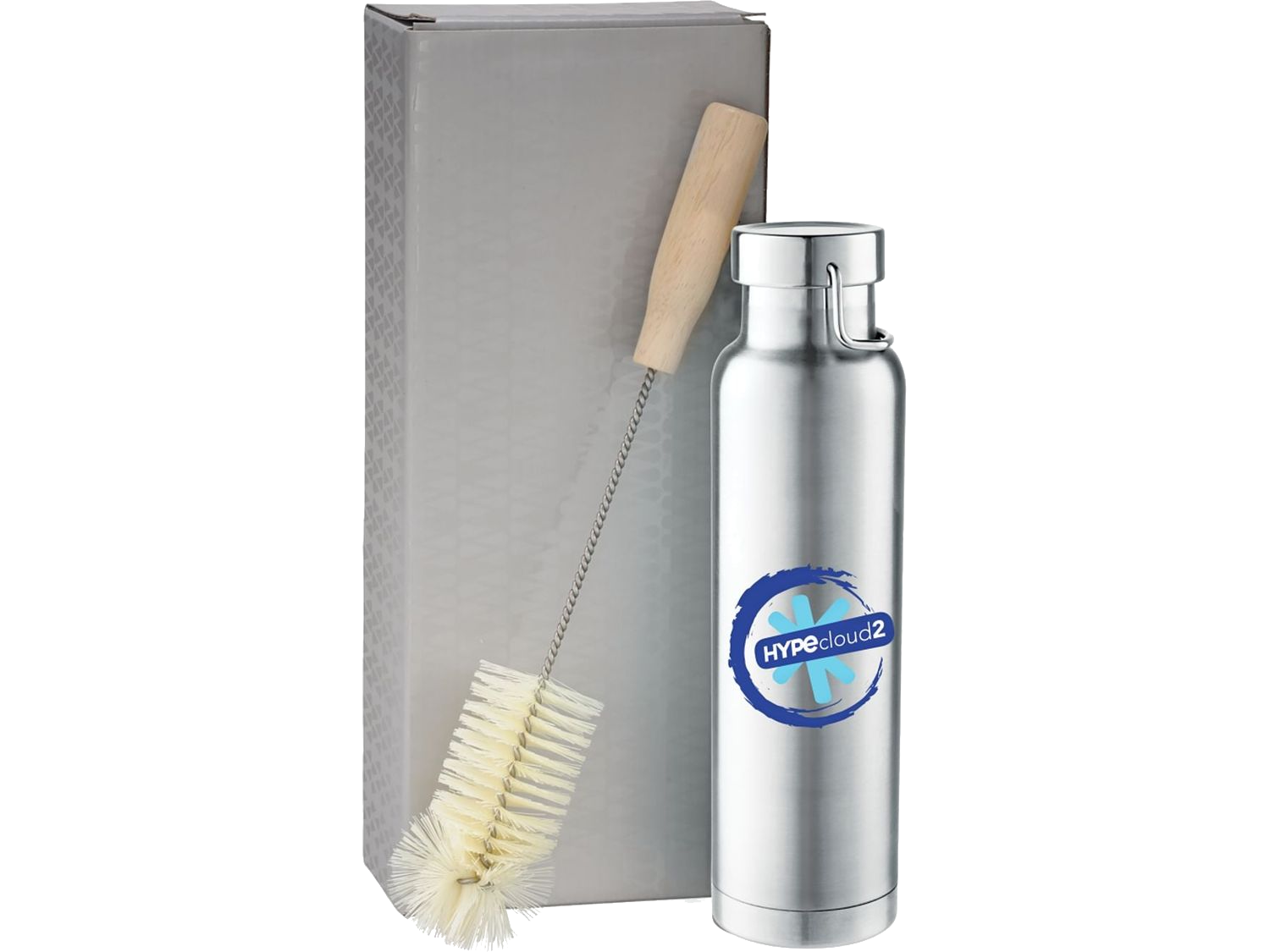 Thor Copper Vacuum Bottle with Brush 22oz - White / 18oz - Tumblers