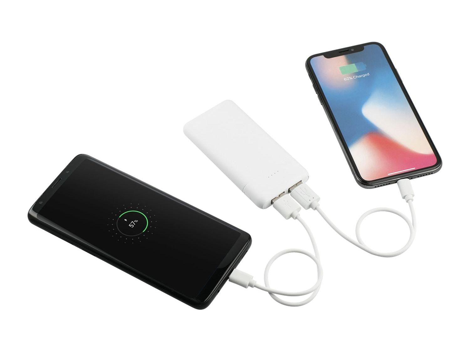 Tilt High Density 5000 mAh Power Bank - White - Wireless Power Banks
