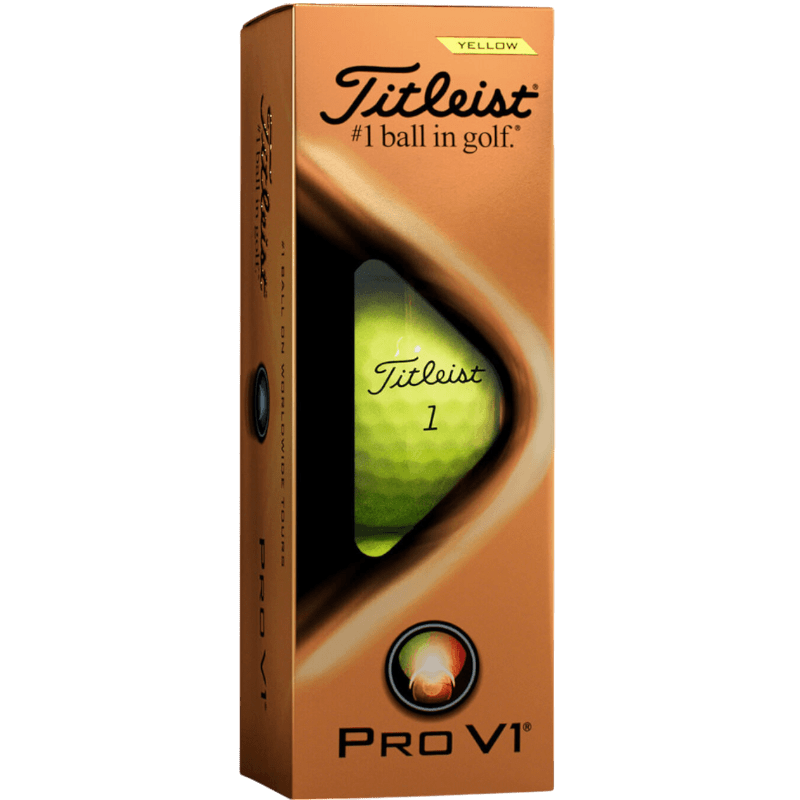 Titleist Pro V1 Golf Balls-Yellow - Golf Balls - SwagWear