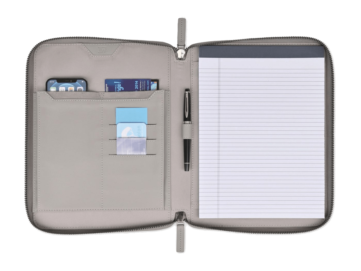 Travis & Wells® Envoy Executive Zipper Close Padfolio - Zippered Padfolios - SwagWear