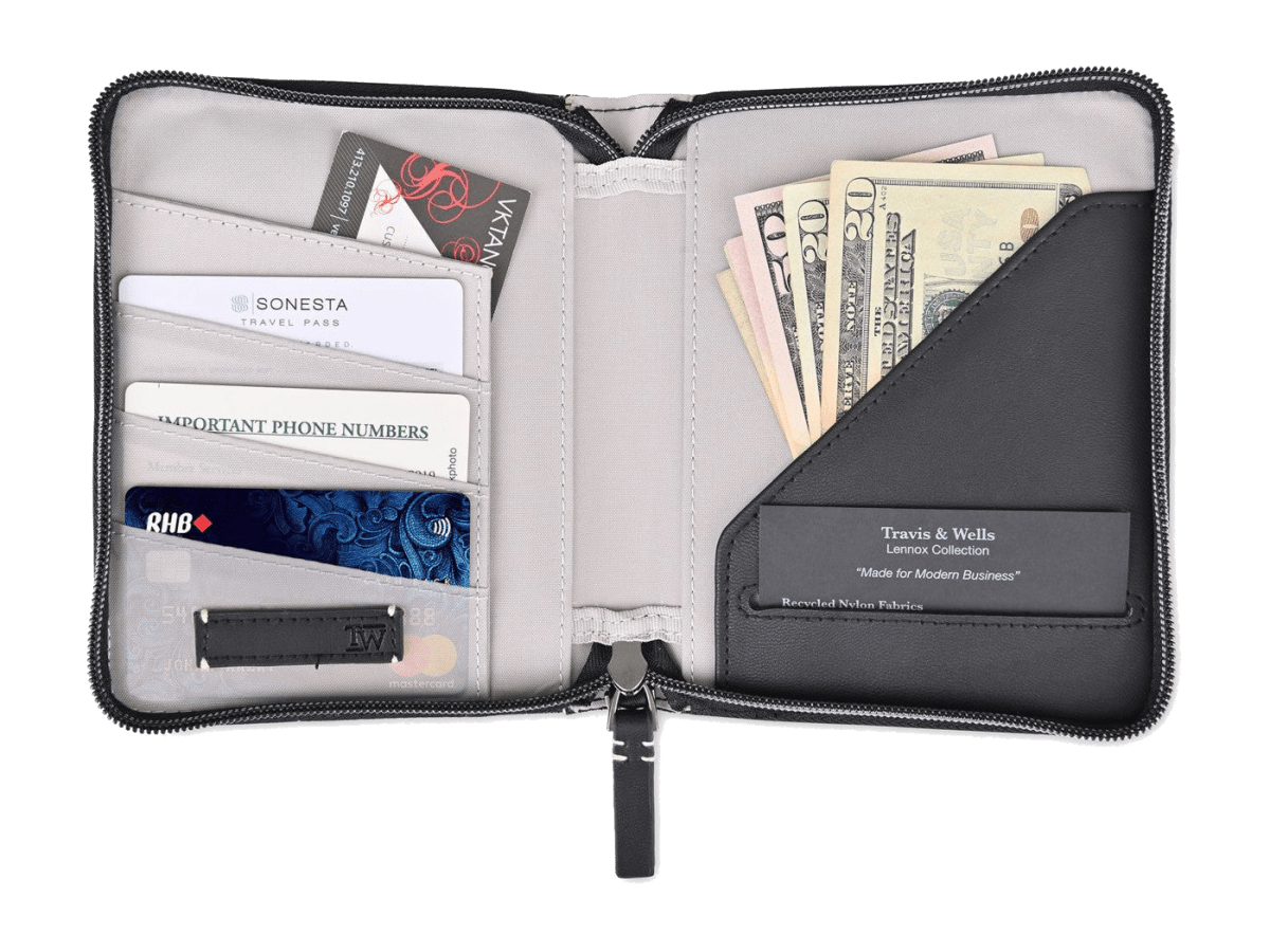 Travis & Wells® Lennox Passport Wallet - Passport Wallets - SwagWear