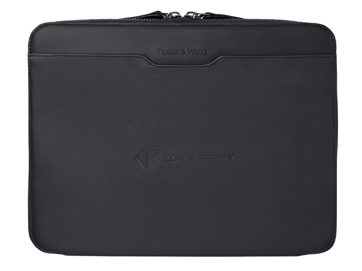 Travis & Wells® Envoy Executive Zipper Close Padfolio - Black - Zippered Padfolios