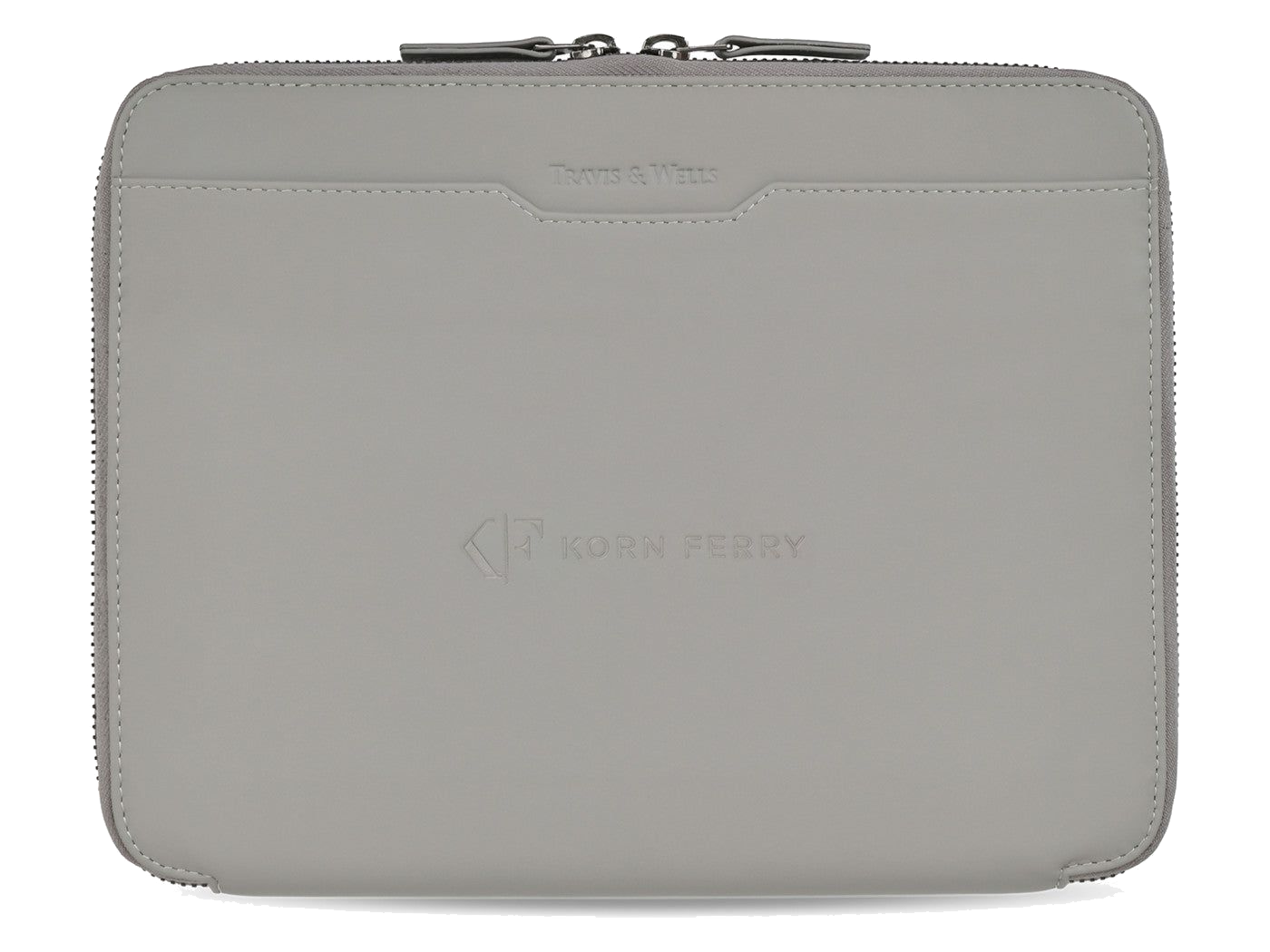 Travis & Wells® Envoy Executive Zipper Close Padfolio - Taupe - Zippered Padfolios