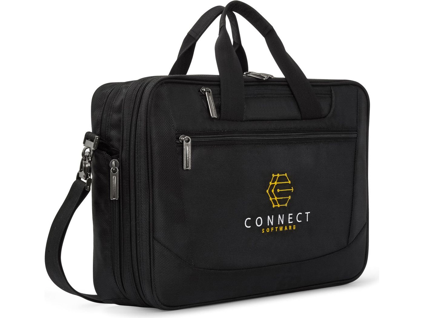 Travis & Wells® Transit Laptop Portfolio - Black - Messenger Bags