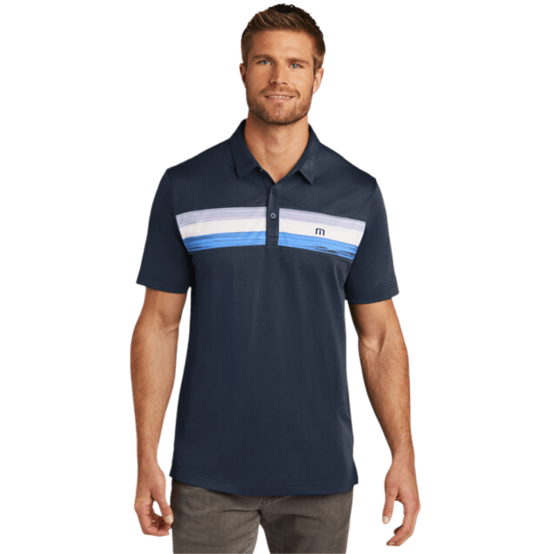 TravisMathew Cabana Chest Stripe Polo - Polos - SwagWear