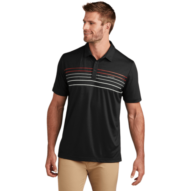 TravisMathew Coto Performance Chest Stripe Polo - Polos - SwagWear