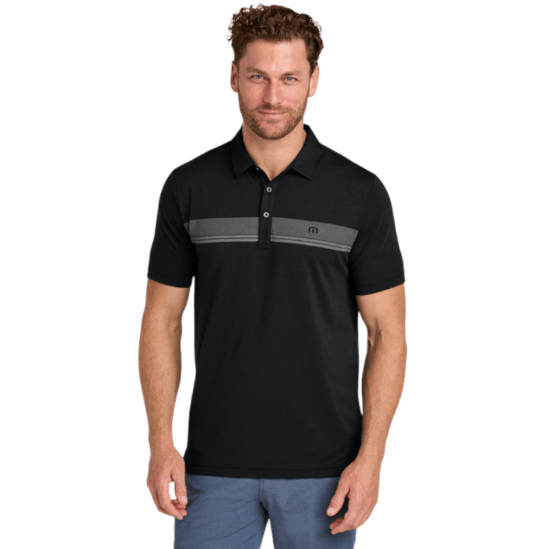 TravisMathew Glenview Stripe Polo - Polos - SwagWear