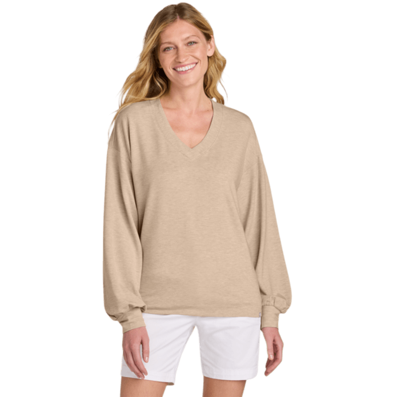 TravisMathew Women’s Long Weekend V - Neck - T-Shirts - SwagWear