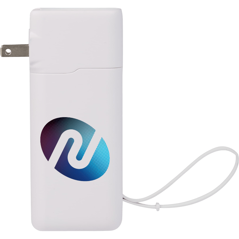 UL Listed 10,000 mAh 20W PD Power Bank with AC Plug - Wireless Power Banks - SwagWear