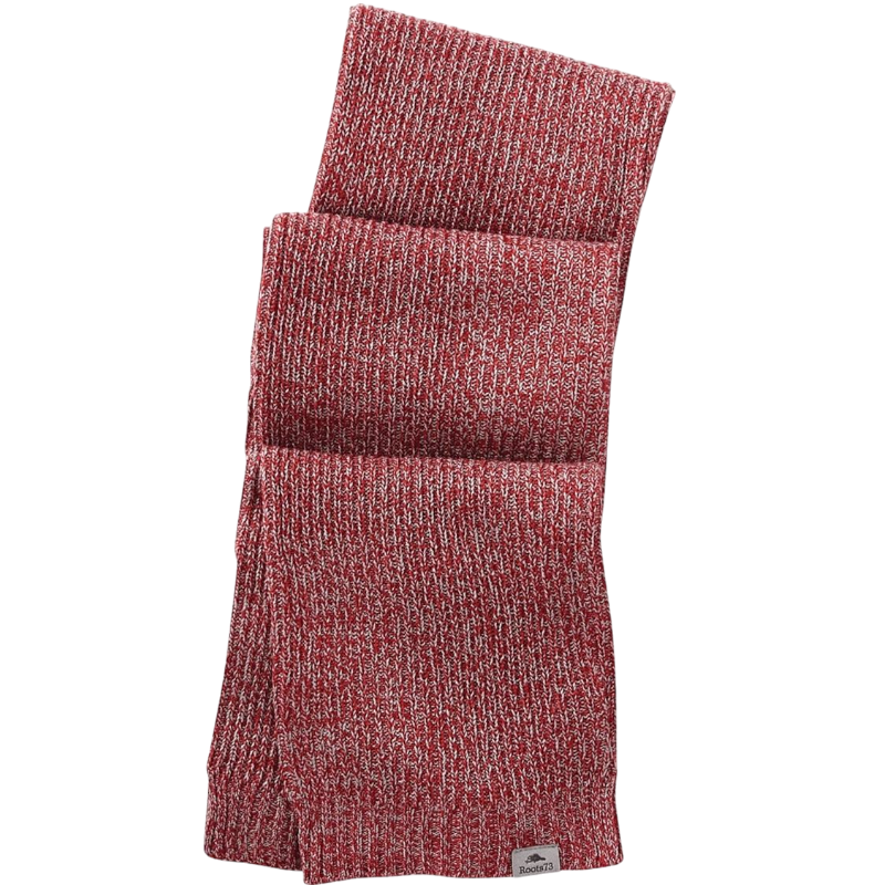 Unisex RAVENLAKE Roots73 Knit Scarf - Dark Red Heather - Scarves