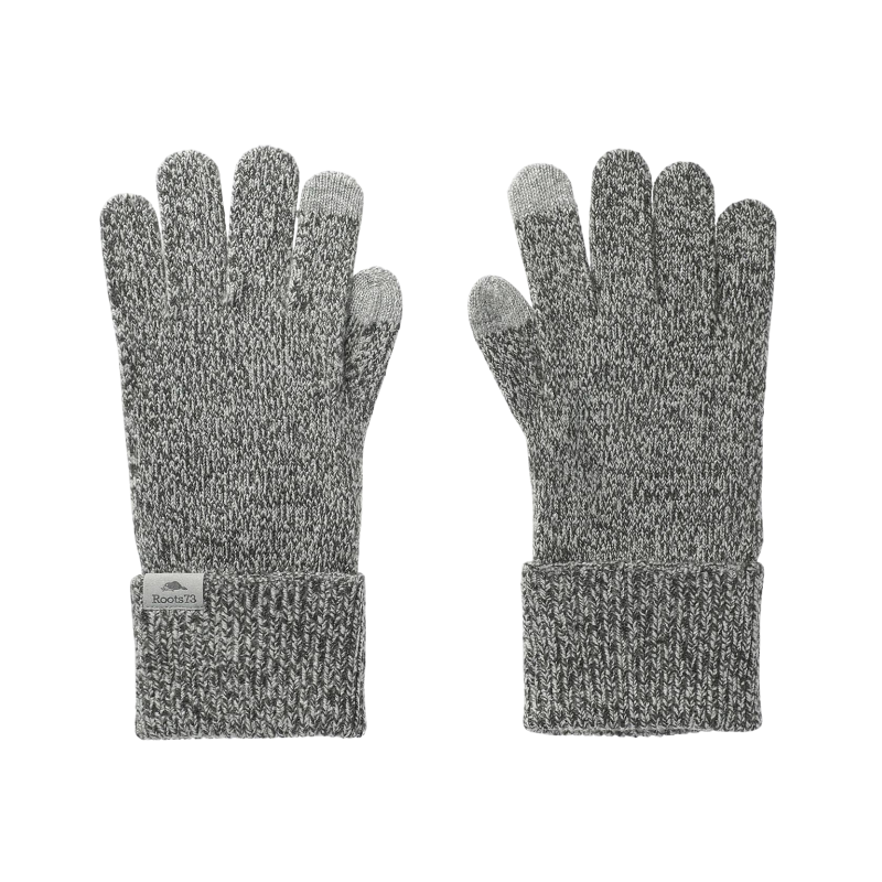 Unisex REDCLIFF Roots73 Knit Texting Gloves - Dark Charcoal Mix / S/M - Gloves