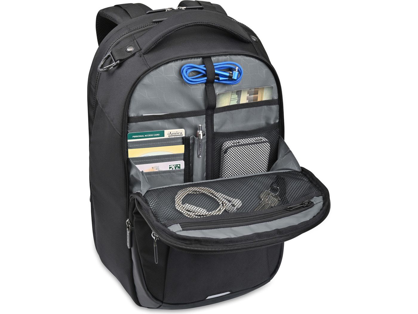 Vertex® Brooklyn Laptop Backpack - Black - Laptop Backpacks