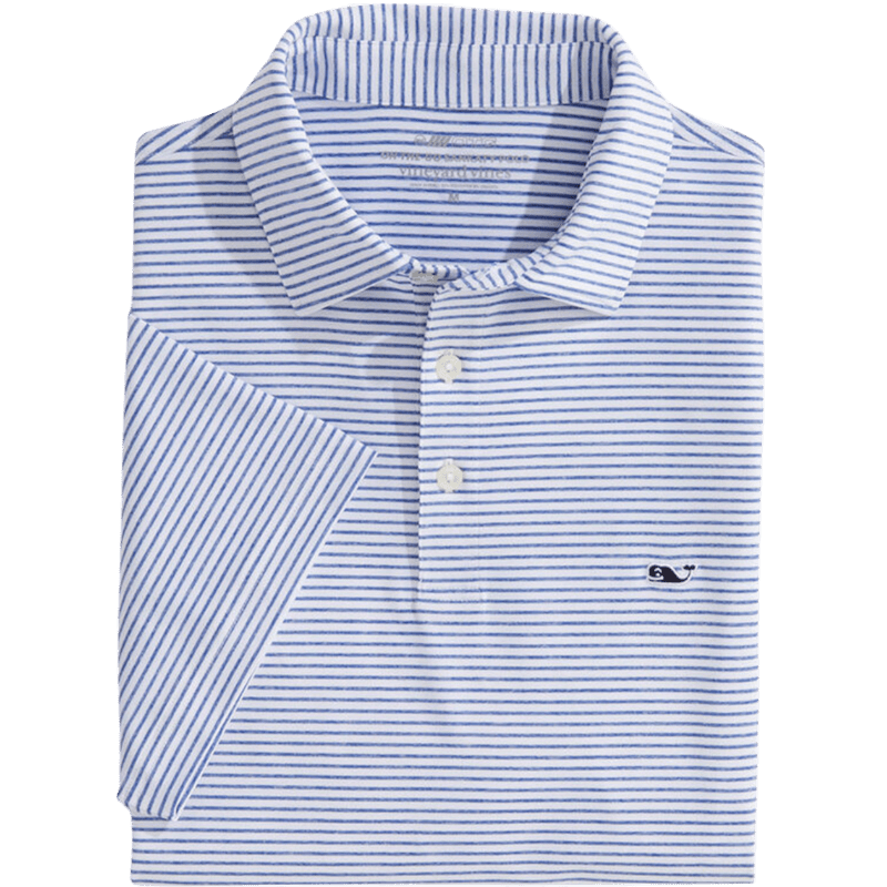 Vineyard Vines Men's Bradley Stripe Signature Sankaty Polo - Polos - SwagWear