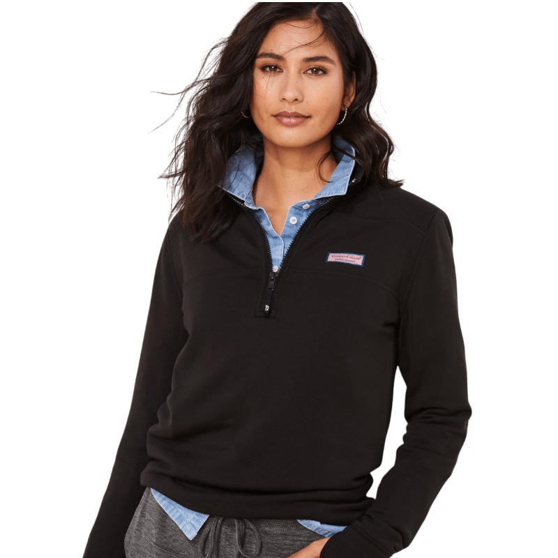 Vineyard Vines Women's Dreamcloth Relaxed Shep Quarter-Zip - Pullovers - SwagWear