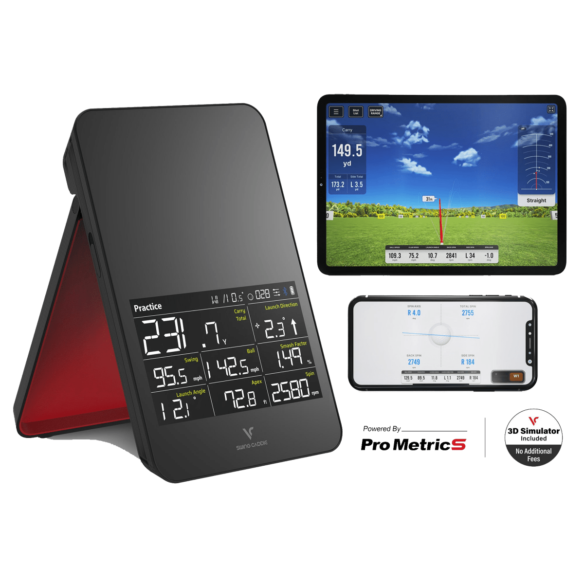 Voice Caddie Swing Caddie Simulator+ Launch Monitor - Launch Monitors - SwagWear