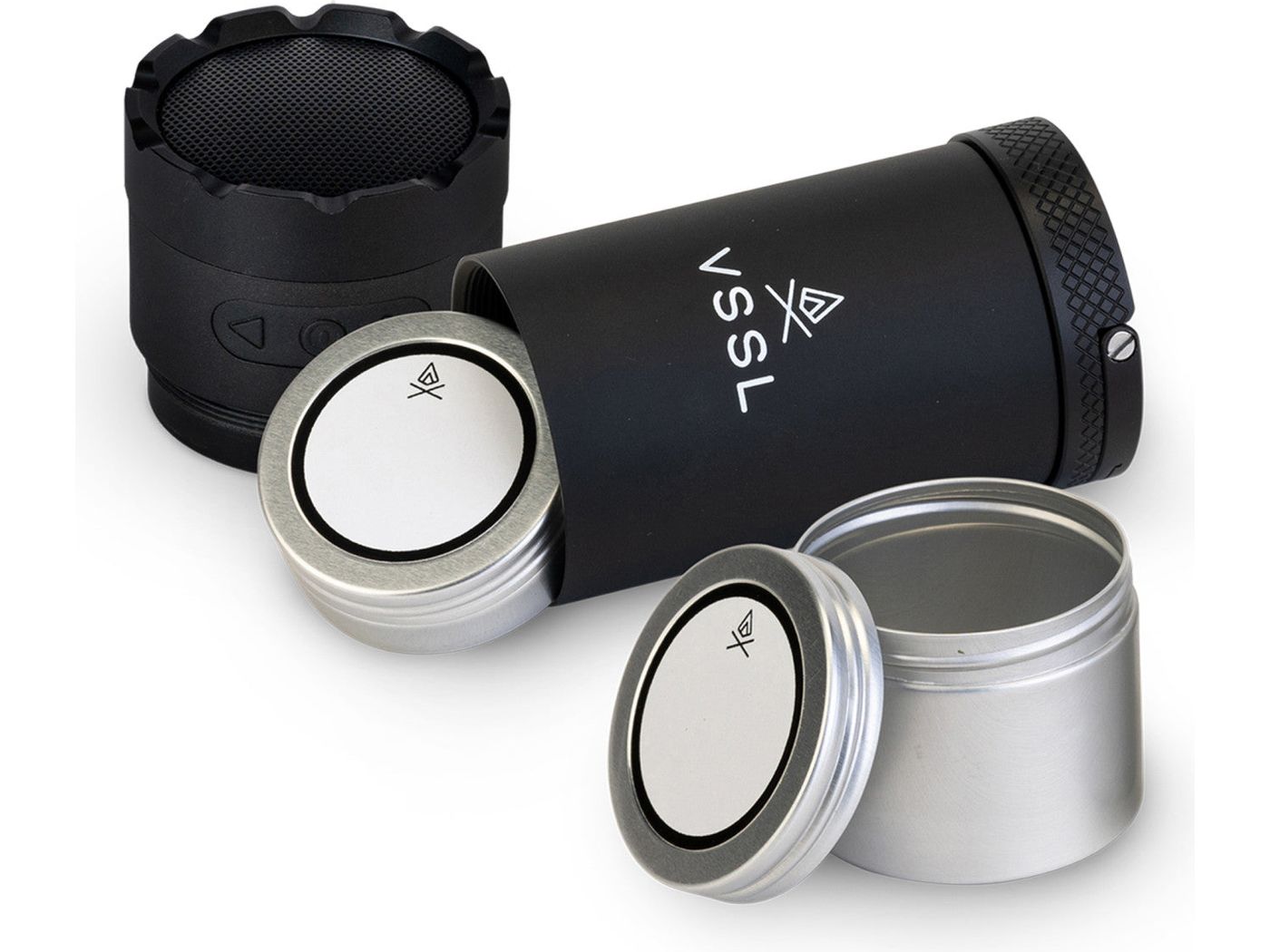 VSSL Mini Stash Speaker - Black - Flasks