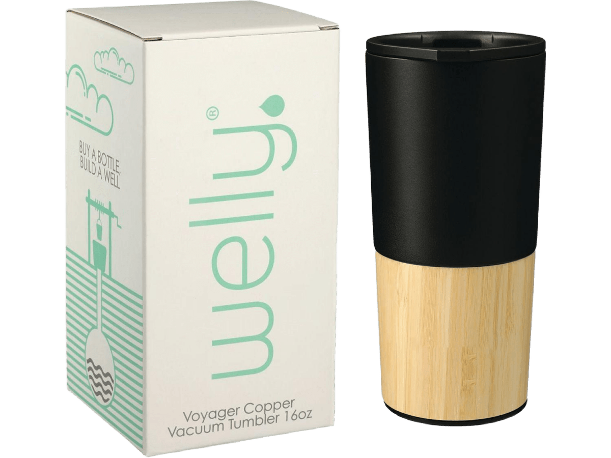 Welly® Copper Vacuum Tumbler 16oz w/ GB - Travel Tumblers - SwagWear