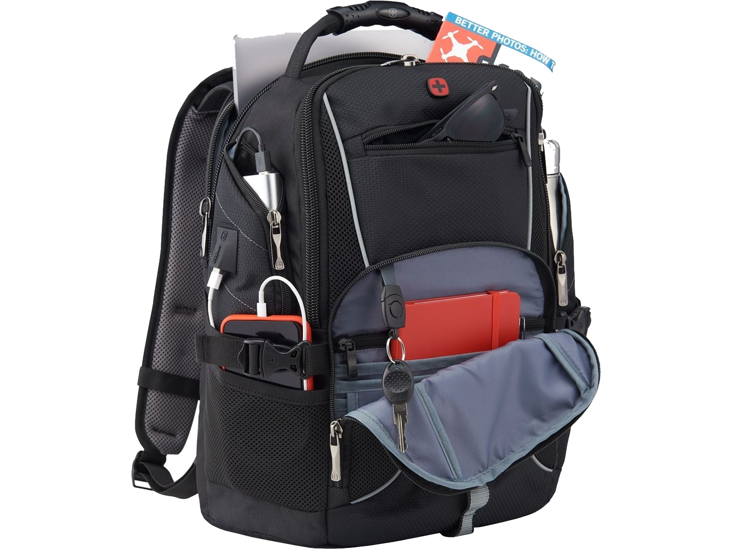 Wenger Pro II 15’’ Computer Backpack - Black - Laptop Backpacks