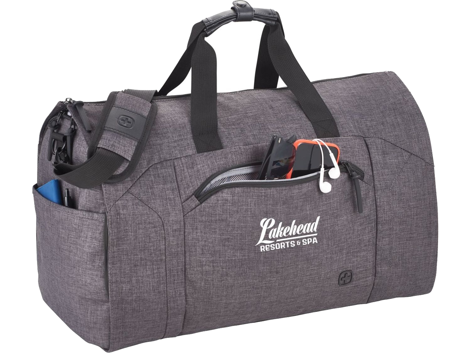 Wenger RPET Garment Duffle Bag - Charcoal - Garment Duffel Bags
